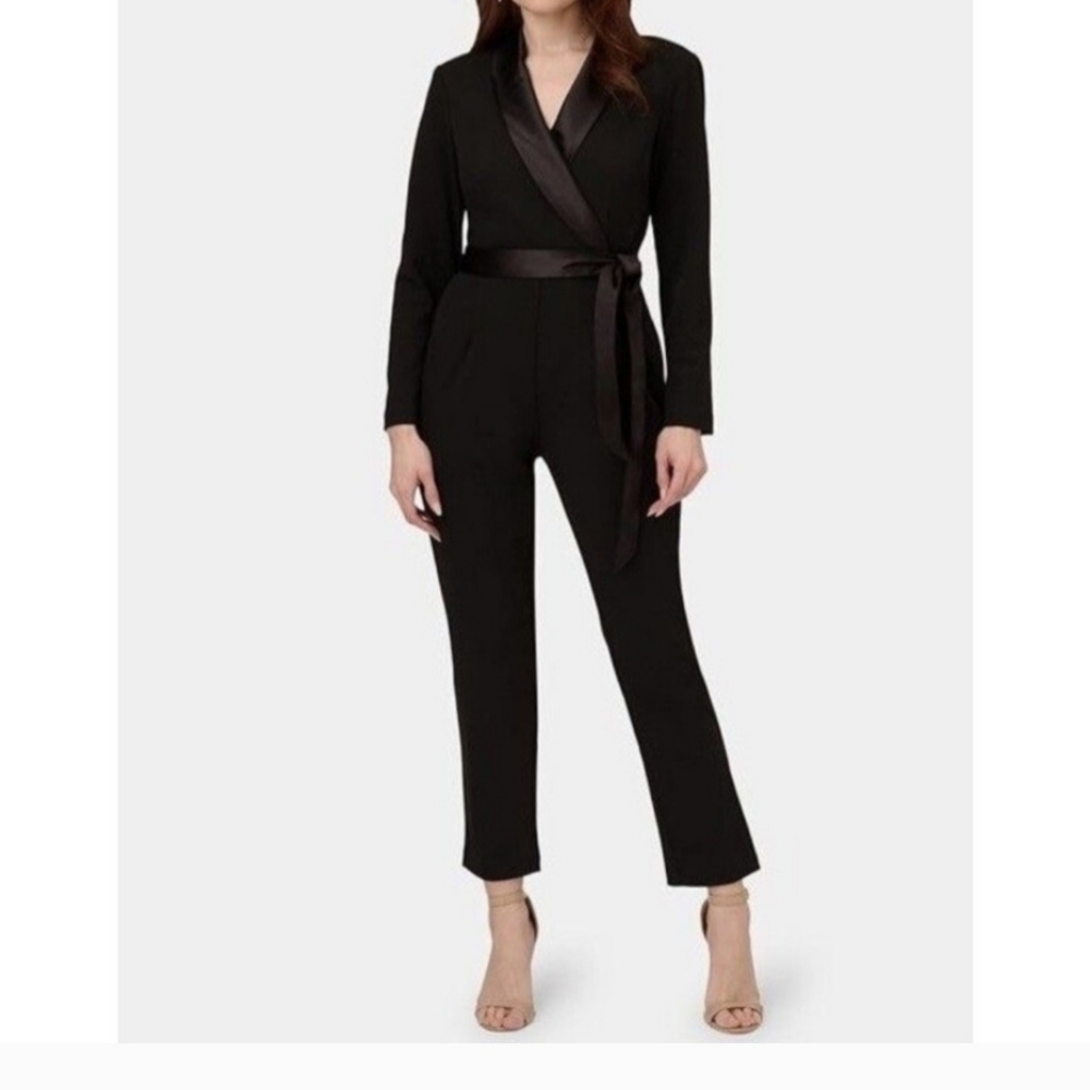 Adrianna Papell Black Jumpsuit